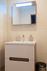 Image showing Modern bathroom in luxury apartment