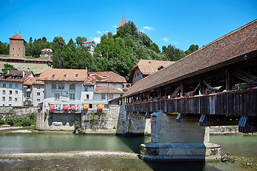 Image showing Panoramic view of Fribourg, Switzerland