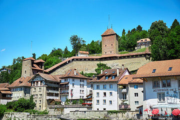 Image showing Panoramic view of Fribourg, Switzerland