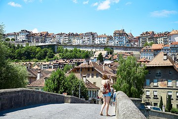 Image showing Panoramic view of Fribourg, Switzerland