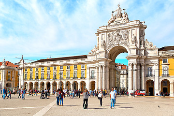 Image showing Famous Praca do Comercio (Commerce Square), Portugal