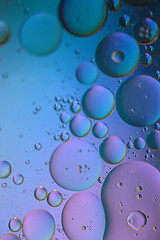 Image showing Multicolored abstract background picture made with oil, water and soap