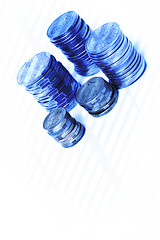 Image showing Blue Coins