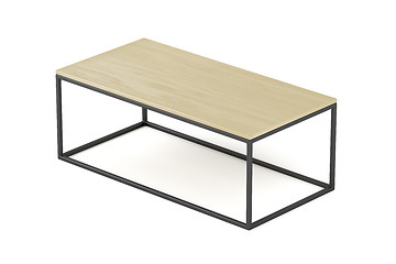 Image showing Wooden coffee table