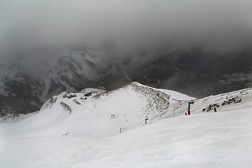 Image showing Winter Snowy Mountain Landscape