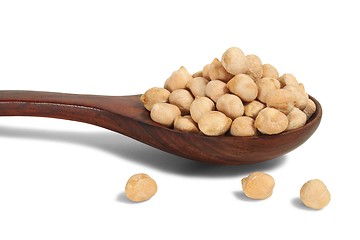 Image showing Spoon with chickpea