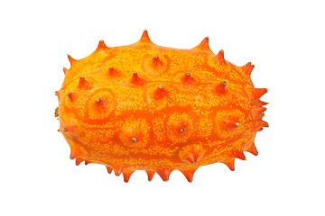 Image showing Kiwano fruit on white