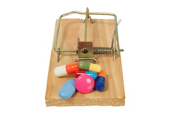 Image showing Mousetrap with medicine