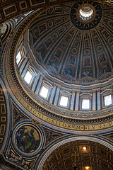 Image showing Dome in Saint Peters Cathedral in Vatican