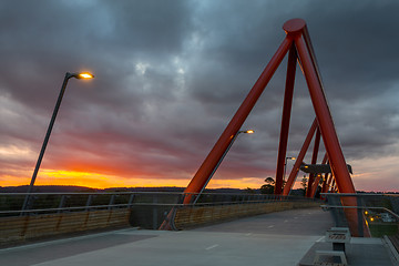 Image showing Sunset Yandhai Nepean Crossing