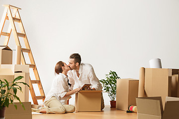 Image showing Couple moving to a new home.