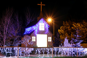 Image showing christmas church decoration