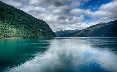 Image showing Travel in norwegian fjord