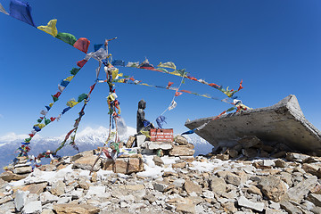 Image showing Buddha on mountain summit Nepal