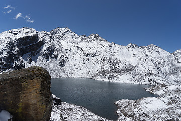 Image showing Gosaikunda lakes in Nepal trekking tourism