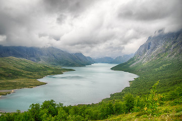 Image showing Mountain hiking in Norway