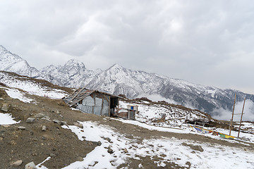 Image showing Mountain lodge in Nepal