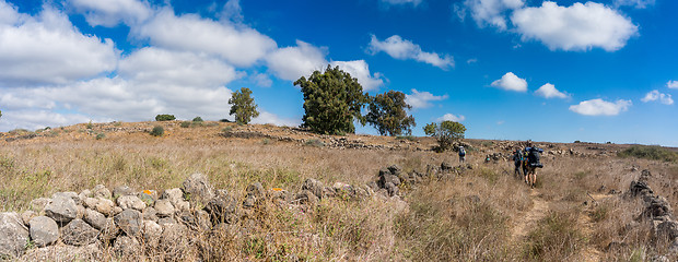 Image showing Hiking in Golan heights of Israel