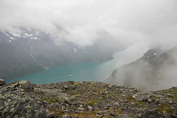 Image showing Mountain hiking in Norway