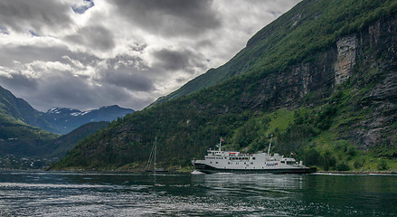 Image showing Dramatic fjord landscape in Norway