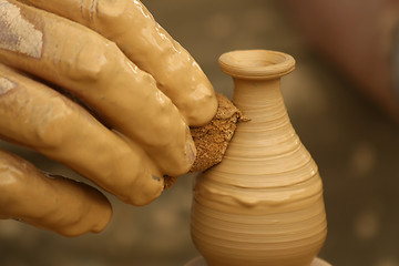 Image showing Potter's fingers