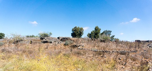 Image showing Hiking on Golan Heights landscape 