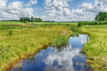 Image showing Latvian country side landscape view