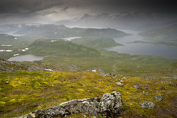 Image showing Mountain nature landscape in Morway summer