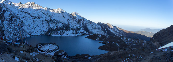 Image showing Gosaikunda lakes in Nepal trekking tourism