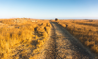 Image showing Hiking on Golan Heights landscape 