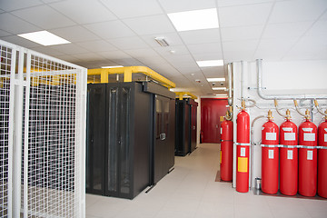 Image showing modern server room