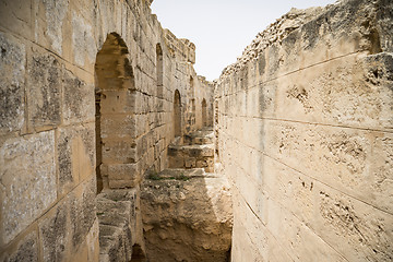 Image showing Remains of Roman amphitheater in El Djem Tunisia