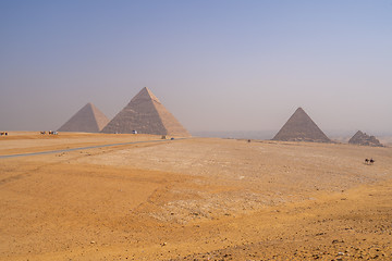 Image showing Pyramids of Giza near Cairo Egypt