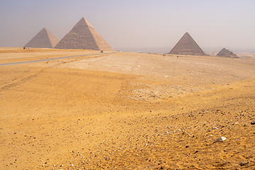 Image showing Pyramids of Giza near Cairo Egypt