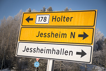 Image showing Jessheim Road Sign