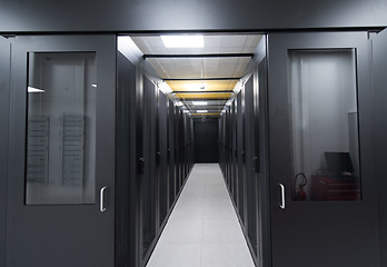 Image showing modern server room