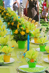 Image showing Garden party