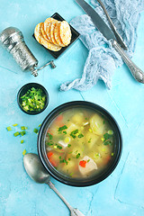 Image showing Soup in bowl