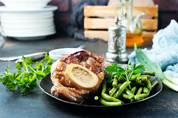 Image showing fried meat on plate