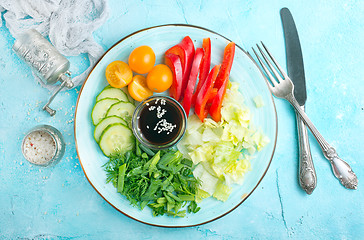 Image showing vegetables for salad