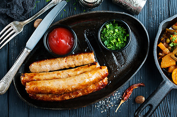 Image showing sausages