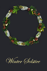 Image showing Winter Solstice Wreath