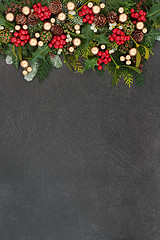 Image showing Christmas Decorative Background Border