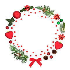 Image showing Abstract Christmas Wreath