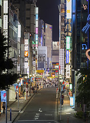 Image showing Tokyo, Japan - 26 August 2019: shopping area Kyu-Ome-kaido, Shinjuku City, Tokyo - Image