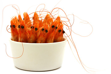 Image showing shrimps in a bowl