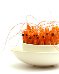 Image showing shrimps in a bowl