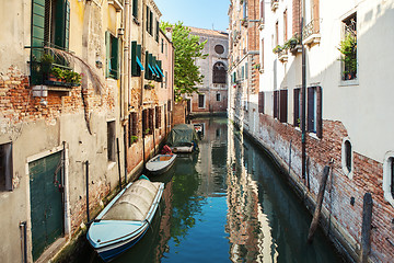 Image showing Venice canal scene in Italy