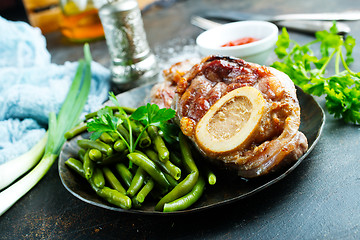 Image showing fried meat on plate