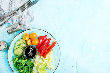 Image showing vegetables for salad